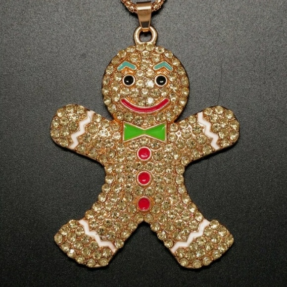 Jewelry - 🎄 Gingerbread Man Necklace 🎄